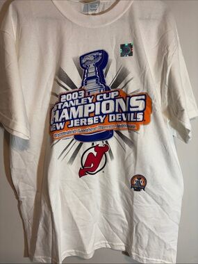 *Vintage Dead Stock* 2003 Devils Stanley Cup Champions T-Shirt